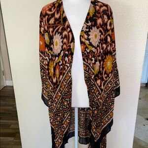 Free People Multicolor Floral Wrap